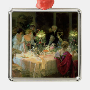 Das Ende des Abendessens 1913 Ornament Aus Metall