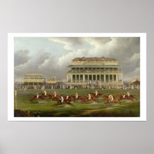 Das Ende des Epsoms Derby im Jahre 1822 Poster