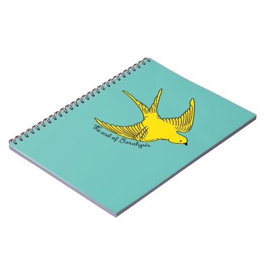 Das Ende des Gelben Bird-Notebooks der Lähmung Notizblock (Linke Seite)