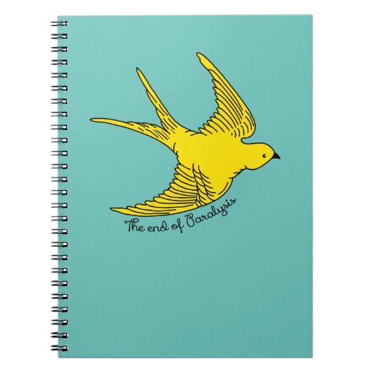 Das Ende des Gelben Bird-Notebooks der Lähmung Notizblock (Vorderseite)