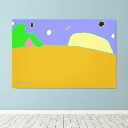 Das Ende des Horizonts Leinwanddruck (Insitu (Holzboden))