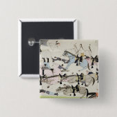 Das Ende des Kampfes (Tinte auf Papier) Button (Vorne & Hinten)