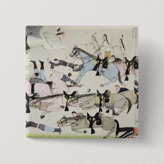 Das Ende des Kampfes (Tinte auf Papier) Button (Vorderseite)