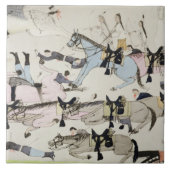 Das Ende des Kampfes (Tinte auf Papier) Fliese (Vorderseite)