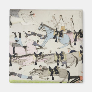 Das Ende des Kampfes (Tinte auf Papier) Magnet