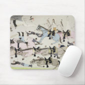 Das Ende des Kampfes (Tinte auf Papier) Mousepad (Mit Mouse)