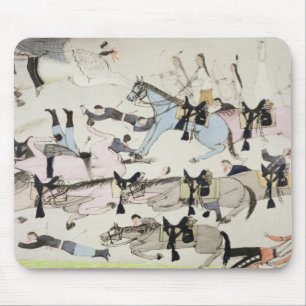 Das Ende des Kampfes (Tinte auf Papier) Mousepad