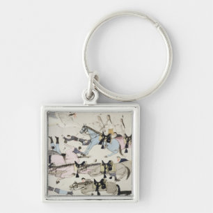 Das Ende des Kampfes (Tinte auf Papier) Schlüsselanhänger