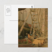Das Ende des Messetages Postkarte (Vorne/Hinten)