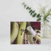 das Ende des Obstkorbes Postkarte (Stehend Vorderseite)