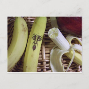 das Ende des Obstkorbes Postkarte