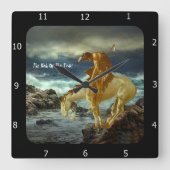 DAS ENDE DES PILLOW QUADRATISCHE WANDUHR (Vorderseite)