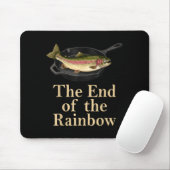 Das Ende des Regenbogen Retro lustiger Forellenang Mousepad (Mit Mouse)