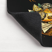 Das Ende des Regenbogens lustiger Fish and Chips Mousepad (Ecke)