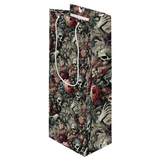 Das Ende des Schlummers - gotisch Viktorianisch Geschenktüte Für Weinflaschen (Vorderseite Schrägansicht)