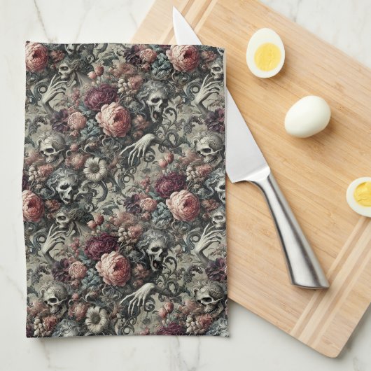 Das Ende des Schlummers - gotisch Viktorianisch Geschirrtuch (Viertel Falte)