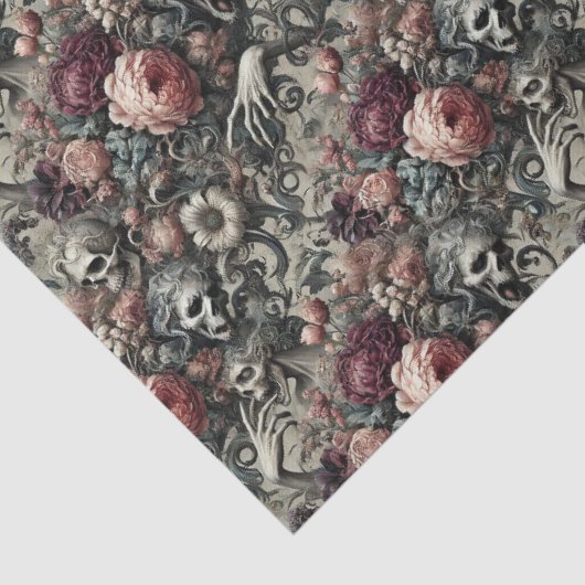 Das Ende des Schlummers - gotisch Viktorianisch Seidenpapier (Detail)