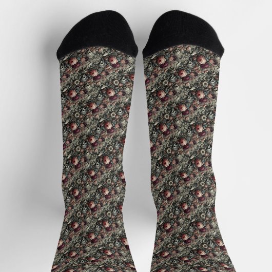 Das Ende des Schlummers - Gotisches Viktorianische Socken (Oben)