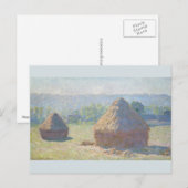 Das Ende des Sommers von Claude Monet Postkarte (Vorne/Hinten)