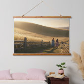 Das Ende des Sommers Wandteppich Mit Holzrahmen (Schlafzimmer)