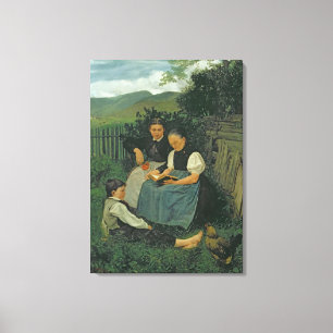 Das Ende des Tages, 1868 Leinwanddruck