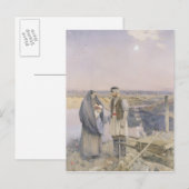 Das Ende des Tages, 1888 Postkarte (Vorne/Hinten)
