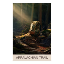 Das Ende des Tages auf dem Appalachian Trail Poste