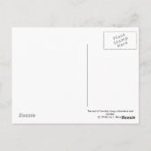 Das Ende des Tages Postkarte (Rückseite)