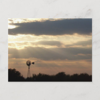 Das Ende des Tages Postkarte