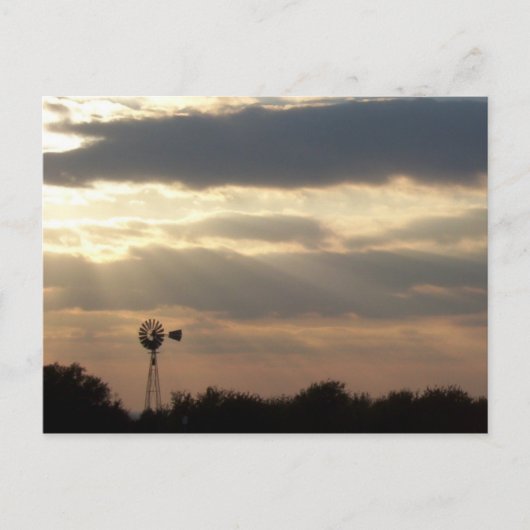 Das Ende des Tages Postkarte (Vorderseite)