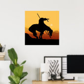 Das Ende des Trail Silhouette Poster (Heimbüro)
