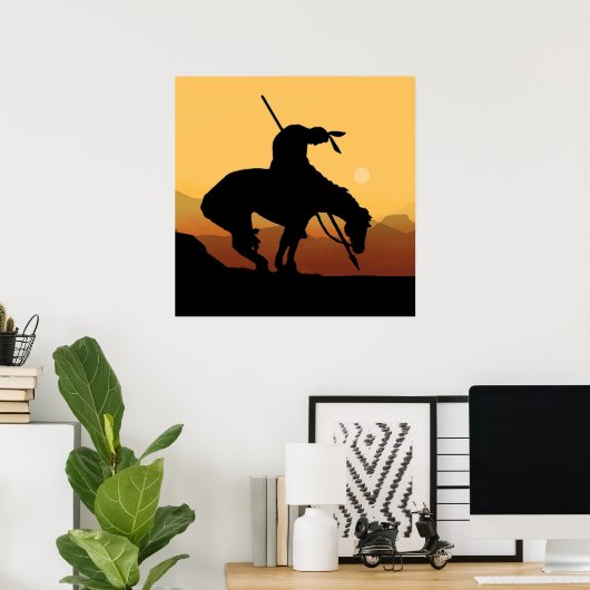 Das Ende des Trail Silhouette Poster (Heimbüro)