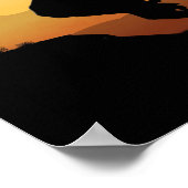 Das Ende des Trail Silhouette Poster (Ecke)