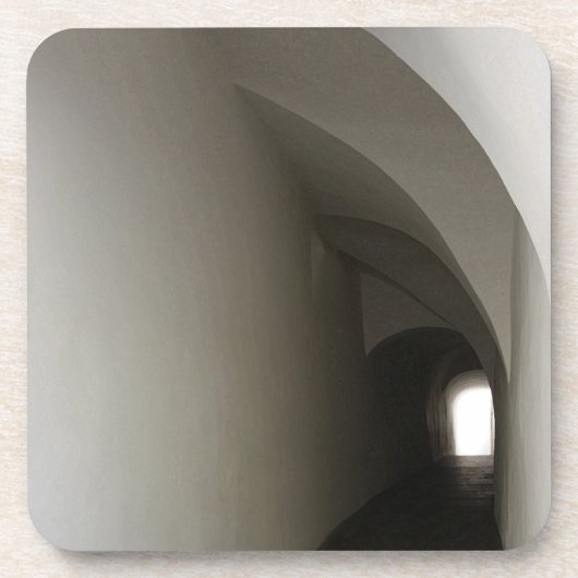Das Ende des Tunnels Getränkeuntersetzer (Vorderseite)