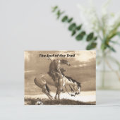 Das Ende des Weges Postkarte (Stehend Vorderseite)