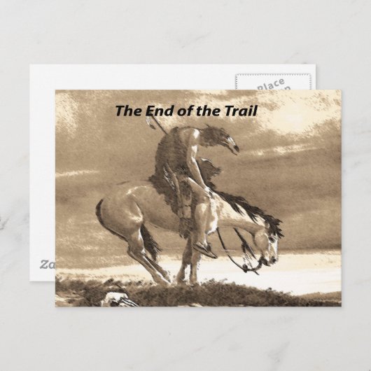 Das Ende des Weges Postkarte (Vorne/Hinten)