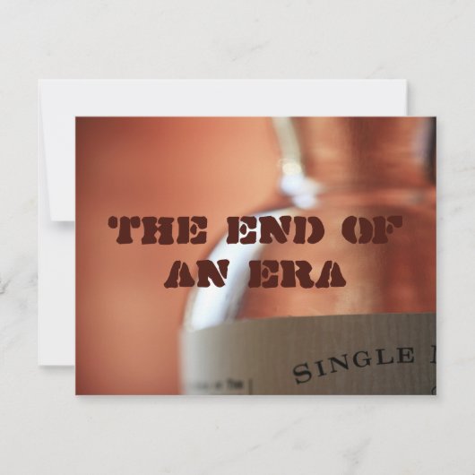 Das Ende einer Ära Einladung (Vorderseite)