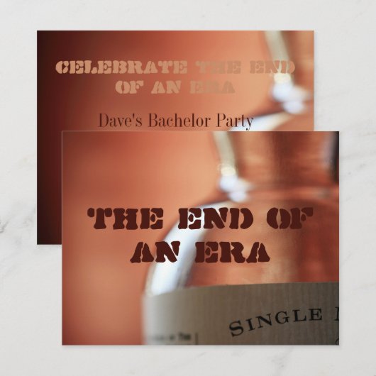 Das Ende einer Ära Einladung (Vorne/Hinten)