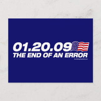 Das Ende einer Fehlerpostkarte Postkarte