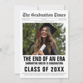 Das Ende einer Zeitung des Abschlusses der Ära Einladung