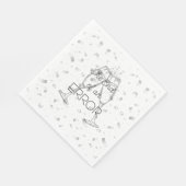 Das Ende eines Fehlers Champagner Scheidungsparty Serviette (Ecke)