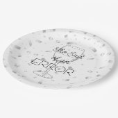 Das Ende eines Fehlers Scheidungsfeier Pappteller (Schrägansicht)