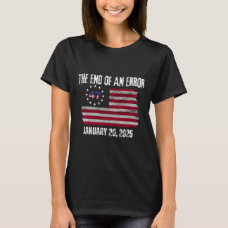 Das Ende eines Tages der Amtseinführung Trumps am T-Shirt