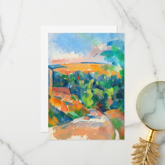 Das Ende in der Straße von Paul Cezanne Dankeskarte (Vorderseite/Rückseite Beispiel)