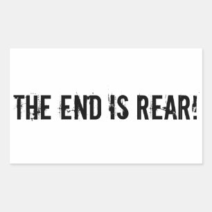 Das Ende ist lustiger Pessimismus Pun Sticker