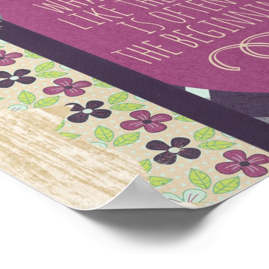 Das Ende ist oft das Anfangsposter Poster (Ecke)