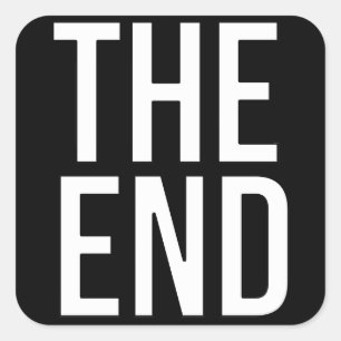 Das Ende Quadratischer Aufkleber