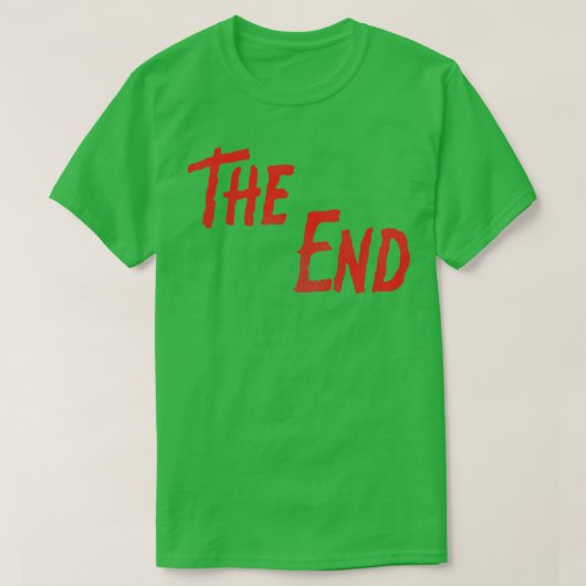 DAS ENDE-Retro-Horror-End-Credits T-Shirt (Design vorne)