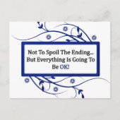 Das Ende verwüsten Postkarte (Vorderseite)