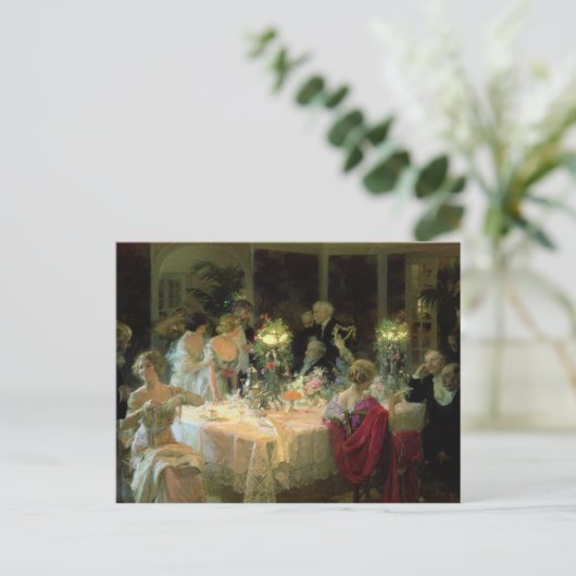 Das Ende von Dinner, 1913 Postkarte (Stehend Vorderseite)